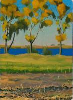 My Paintigs - A Bright Autumn Day - Oil On Cardboard  248 X 338 Mm